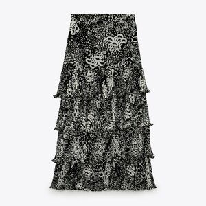 Zara printed tiered skirt - part of a set